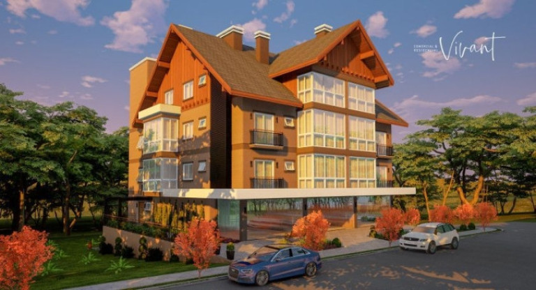 Imagem Cobertura com 1 Quarto à Venda, 67 m² em Moura - Gramado