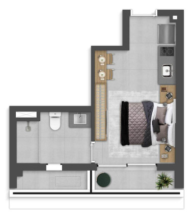 Imagem Imóvel com 1 Quarto à Venda, 29 m² em Vila Madalena - São Paulo