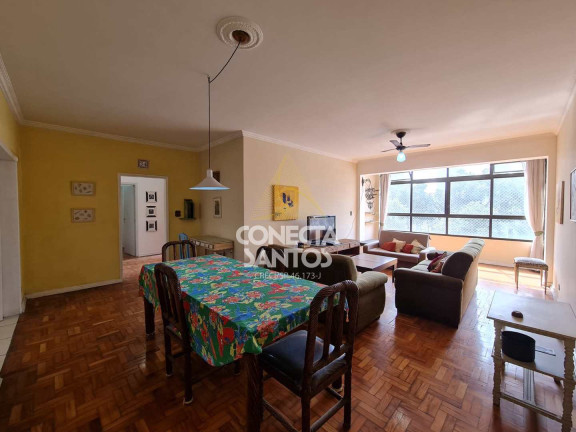 Imagem Apartamento com 3 Quartos para Alugar, 165 m² em José Menino - Santos