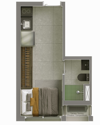 Imagem Imóvel com 1 Quarto à Venda, 23 m² em Liberdade - São Paulo