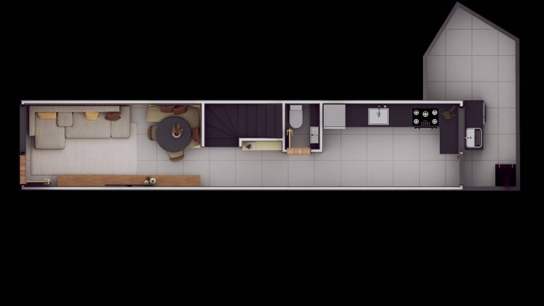 Imagem Casa de Condomínio com 2 Quartos à Venda, 56 m² em Imperador - Praia Grande Imagem Casa de Condomínio com 2 Quartos à Venda, 56 m² em Imperador - Praia Grande