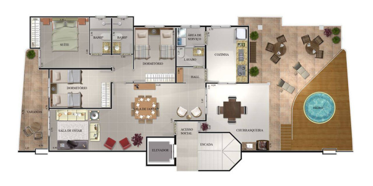 Imagem Cobertura com 3 Quartos à Venda, 188 m² em Praia Grande - Ubatuba