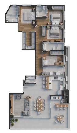 Imagem Apartamento com 3 Quartos à Venda, 139 m² em Centro - Joinville Imagem Apartamento com 3 Quartos à Venda, 139 m² em Centro - Joinville