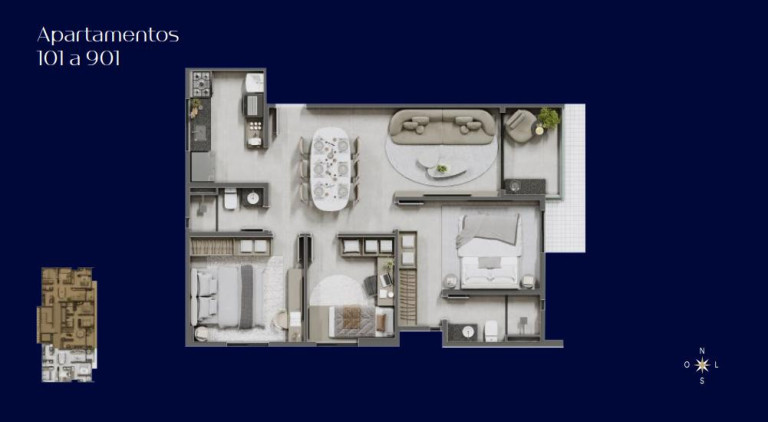 Imagem Apartamento com 2 Quartos à Venda, 60 m² em Bessa - João Pessoa Imagem Apartamento com 2 Quartos à Venda, 60 m² em Bessa - João Pessoa