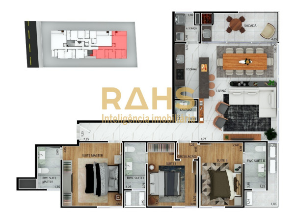 Imagem Apartamento com 3 Quartos à Venda, 185 m² em América - Joinville Imagem Apartamento com 3 Quartos à Venda, 185 m² em América - Joinville