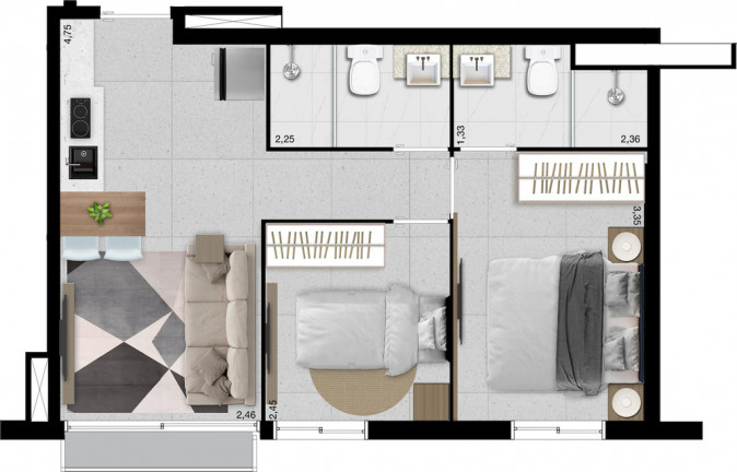 Imagem Studio com 1 Quarto à Venda, 26 m² em Perdizes - São Paulo