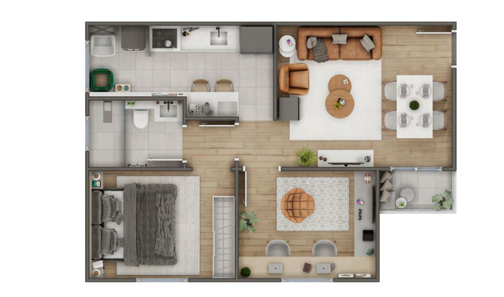 Imagem Apartamento com 2 Quartos à Venda, 49 m² em Parque Santos Dumont - Votorantim