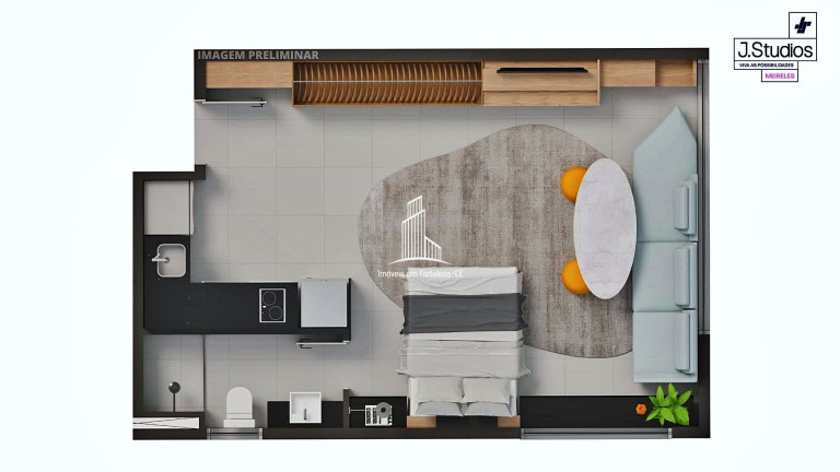 Imagem Imóvel com 1 Quarto à Venda, 25 m² em Meireles - Fortaleza