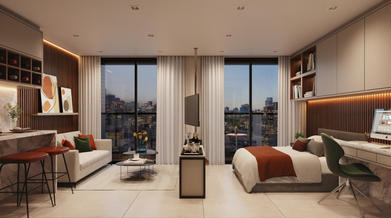 Imagem Apartamento com 1 Quarto à Venda, 27 m² em Centro - Curitiba Imagem Apartamento com 1 Quarto à Venda, 27 m² em Centro - Curitiba
