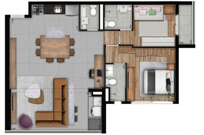Imagem Apartamento com 1 Quarto à Venda, 31 m² em Brooklin - São Paulo