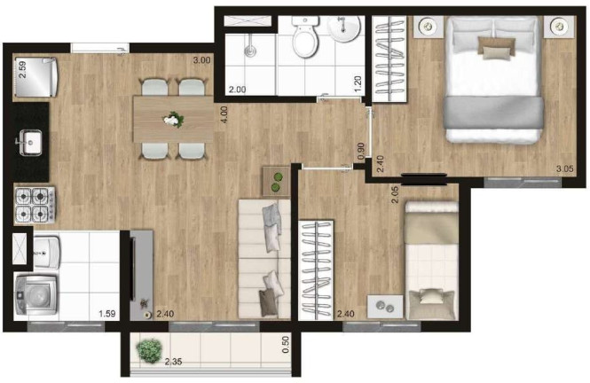 Imagem Apartamento com 2 Quartos à Venda, 35 m² em Freguesia Do ó - São Paulo