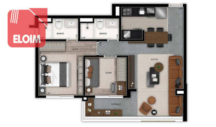Imagem Apartamento com 1 Quarto à Venda, 37 m² em Jardins - São Paulo