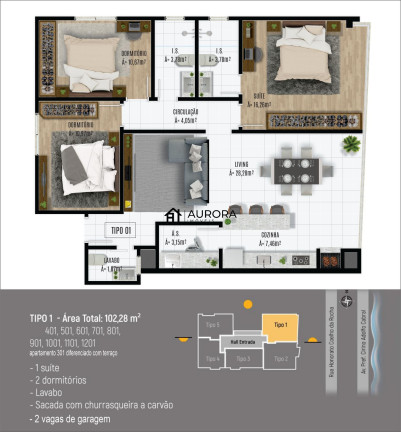 Imagem Apartamento com 3 Quartos à Venda, 102 m² em Centro - Navegantes Imagem Apartamento com 3 Quartos à Venda, 102 m² em Centro - Navegantes