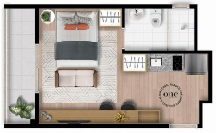 Imagem Studio com 1 Quarto à Venda, 26 m² em Santo Amaro - São Paulo Imagem Studio com 1 Quarto à Venda, 26 m² em Santo Amaro - São Paulo
