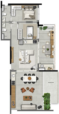 Imagem Apartamento com 1 Quarto à Venda, 44 m² em Pinheiros - São Paulo