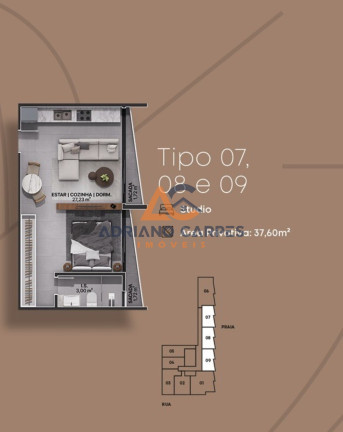 Imagem Imóvel com 1 Quarto à Venda, 37 m² em Centro - Navegantes Imagem Imóvel com 1 Quarto à Venda, 37 m² em Centro - Navegantes