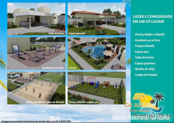 Imagem Casa de Condomínio com 2 Quartos à Venda, 53 m² em Capuã - Barra Dos Coqueiros