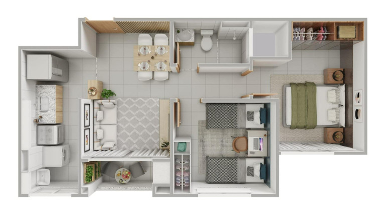Imagem Apartamento com 2 Quartos à Venda, 44 m² em Parque 10 De Novembro - Manaus Imagem Apartamento com 2 Quartos à Venda, 44 m² em Parque 10 De Novembro - Manaus