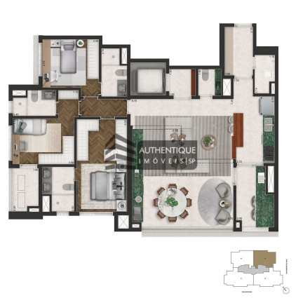 Imagem Apartamento com 3 Quartos à Venda, 249 m² em Brooklin - São Paulo Imagem Apartamento com 3 Quartos à Venda, 249 m² em Brooklin - São Paulo
