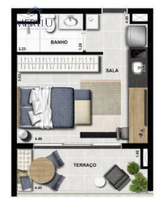 Imagem Apartamento com 1 Quarto à Venda, 30 m² em Campo Belo - São Paulo Imagem Apartamento com 1 Quarto à Venda, 30 m² em Campo Belo - São Paulo