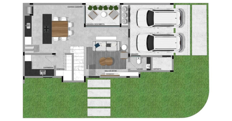 Imagem Casa com 3 Quartos à Venda, 194 m² em Santa Cândida - Curitiba Imagem Casa com 3 Quartos à Venda, 194 m² em Santa Cândida - Curitiba