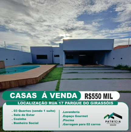 Imagem Casa com 2 Quartos à Venda,  em Parque Dos Girassóis - Campo Novo Do Parecis