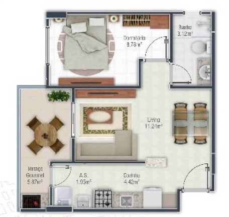 Imagem Apartamento com 1 Quarto à Venda, 42 m² em Mirim - Praia Grande Imagem Apartamento com 1 Quarto à Venda, 42 m² em Mirim - Praia Grande