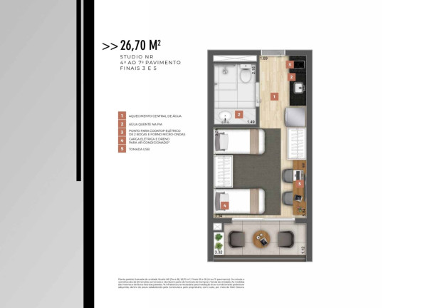 Imagem Apartamento com 1 Quarto para Alugar, 26 m² em Santo Amaro - São Paulo Imagem Apartamento com 1 Quarto para Alugar, 26 m² em Santo Amaro - São Paulo