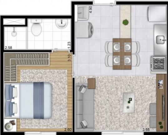 Imagem Imóvel com 1 Quarto à Venda, 26 m² em Jardim Marajoara - São Paulo Imagem Imóvel com 1 Quarto à Venda, 26 m² em Jardim Marajoara - São Paulo
