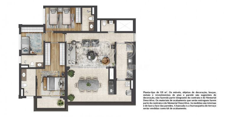 Imagem Apartamento com 3 Quartos à Venda, 121 m² em Brás - São Paulo