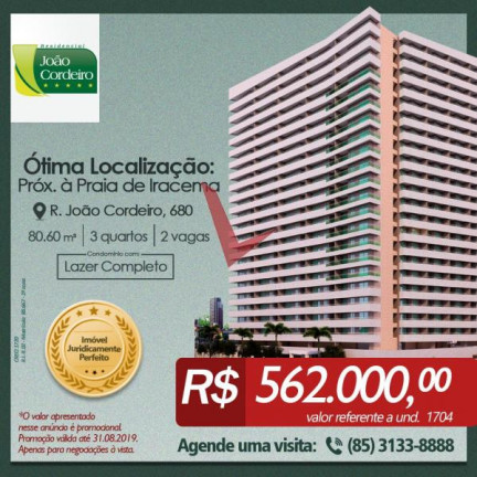 Imagem Apartamento com 3 Quartos à Venda, 81 m² em Centro - Fortaleza Imagem Apartamento com 3 Quartos à Venda, 81 m² em Centro - Fortaleza