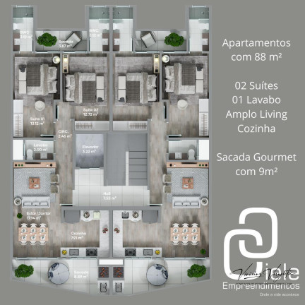 Imagem Apartamento com 2 Quartos à Venda, 177 m² em São Francisco De Assis - Camboriú