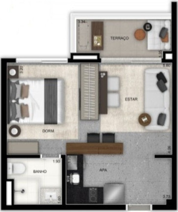 Imagem Imóvel com 1 Quarto à Venda, 37 m² em Jardim Paulista - São Paulo