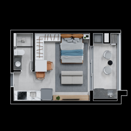 Imagem Apartamento com 2 Quartos à Venda, 59 m² em Novo Mundo - Curitiba Imagem Apartamento com 2 Quartos à Venda, 59 m² em Novo Mundo - Curitiba