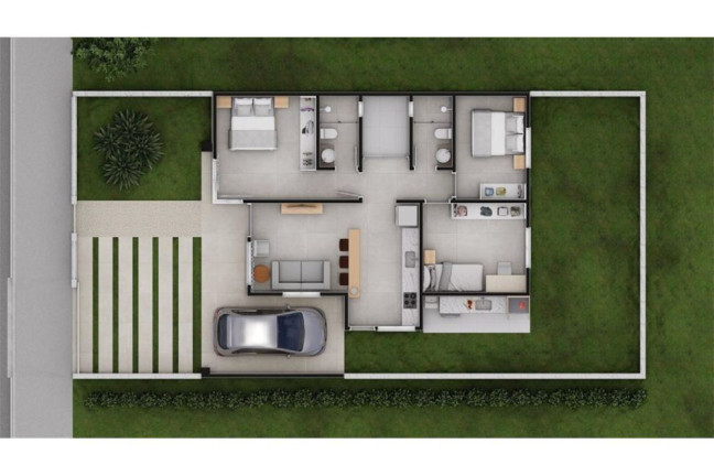Imagem Casa com 3 Quartos à Venda, em Bela Vista - Palhoça Imagem Casa com 3 Quartos à Venda, em Bela Vista - Palhoça