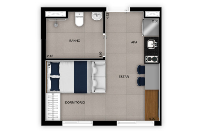 Imagem Apartamento com 2 Quartos à Venda, 38 m² em Mooca - São Paulo