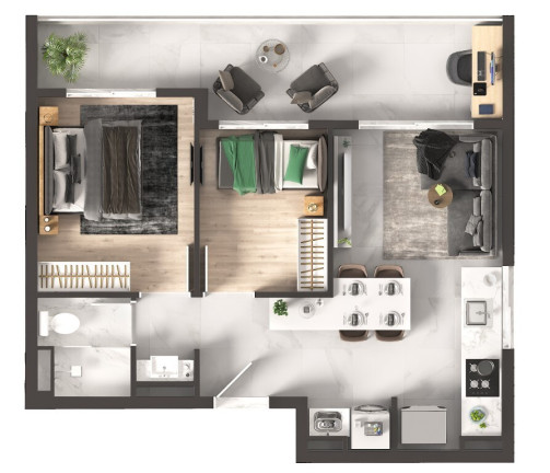 Imagem Apartamento com 1 Quarto à Venda, 33 m² em Morumbi - São Paulo Imagem Apartamento com 1 Quarto à Venda, 33 m² em Morumbi - São Paulo