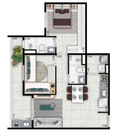Imagem Apartamento com 2 Quartos à Venda, 57 m² em Aclimação - São Paulo Imagem Apartamento com 2 Quartos à Venda, 57 m² em Aclimação - São Paulo