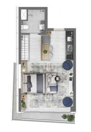 Imagem Apartamento com 1 Quarto à Venda, 46 m² em Vila Olímpia - São Paulo Imagem Apartamento com 1 Quarto à Venda, 46 m² em Vila Olímpia - São Paulo