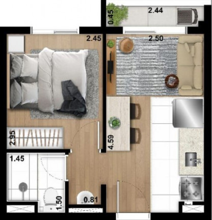 Imagem Imóvel com 1 Quarto à Venda, 27 m² em Tucuruvi - São Paulo