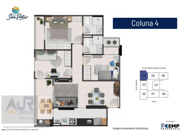 Imagem Apartamento com 3 Quartos à Venda, 80 m² em Praia Itaparica - Vila Velha Imagem Apartamento com 3 Quartos à Venda, 80 m² em Praia Itaparica - Vila Velha