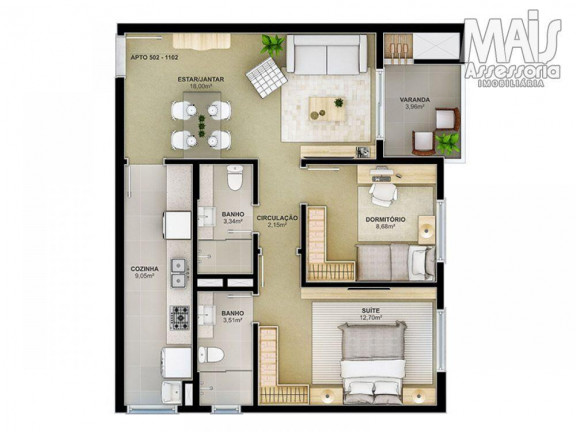 Imagem Apartamento com 2 Quartos à Venda, 73 m² em Centro - São Leopoldo Imagem Apartamento com 2 Quartos à Venda, 73 m² em Centro - São Leopoldo