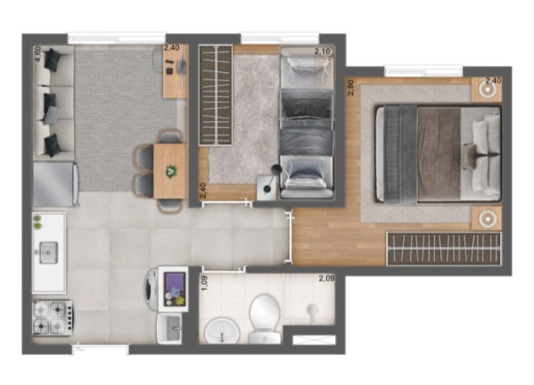 Imagem Imóvel com 2 Quartos à Venda, 34 m² em Itaquera - São Paulo