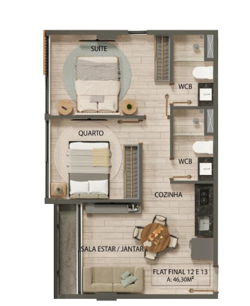Imagem Apartamento com 2 Quartos à Venda, 46 m² em Jardim Oceania - João Pessoa Imagem Apartamento com 2 Quartos à Venda, 46 m² em Jardim Oceania - João Pessoa