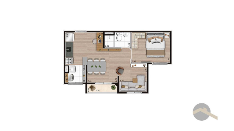 Imagem Apartamento com 2 Quartos à Venda, 37 m² em Vila Andrade - São Paulo