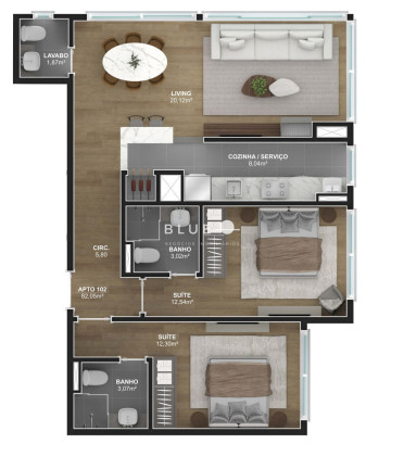 Imagem Apartamento com 2 Quartos à Venda, 80 m² em Floresta - Gramado Imagem Apartamento com 2 Quartos à Venda, 80 m² em Floresta - Gramado