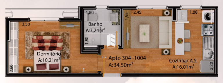 Imagem Apartamento com 2 Quartos à Venda, 71 m² em Nonoai - Santa Maria