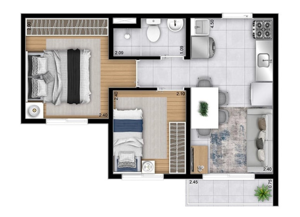 Imagem Apartamento com 2 Quartos à Venda, 31 m² em Guaianases - São Paulo Imagem Apartamento com 2 Quartos à Venda, 31 m² em Guaianases - São Paulo