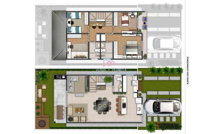 Imagem Casa com 3 Quartos à Venda, 106 m² em Cidade Nova - Jundiaí Imagem Casa com 3 Quartos à Venda, 106 m² em Cidade Nova - Jundiaí