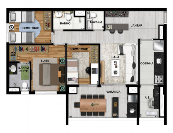 Imagem Studio com 1 Quarto à Venda, 35 m² em Brooklin Paulista - São Paulo